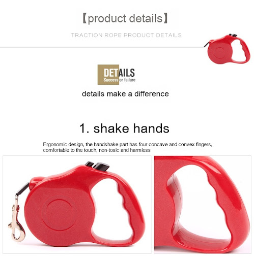 Title 10, Automatic Retractable Dog Leash with Hand Holdi...