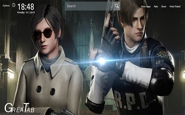 Resident Evil 2 Wallpapers New Tab|GreaTab