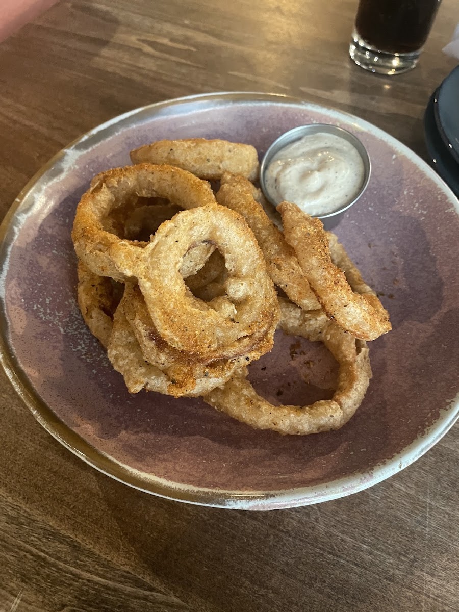 Gluten-Free Onion Rings at Selia Bar