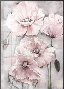 Title 7, Flower Wall Art Poster for Bathroom Living Room...