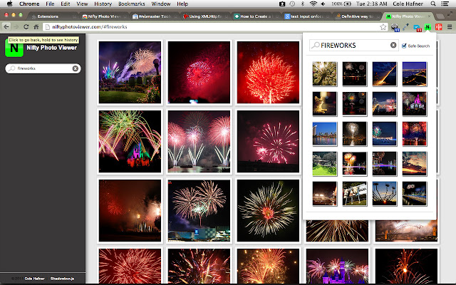 Nifty Photo Viewer chrome extension