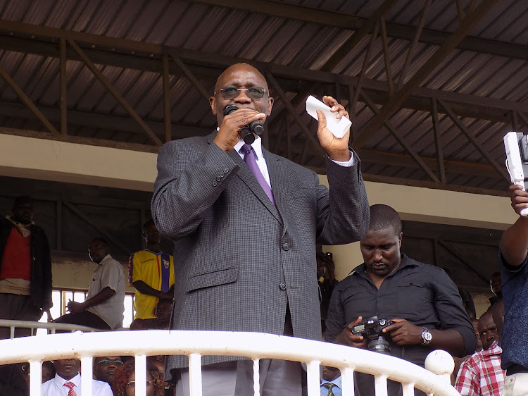 Kisii Governor James Ongwae during a past function in Gusii Stadium.
