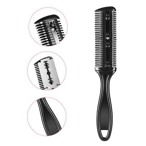 Title 2, Bulk Black Double Sided Hair Cutting Brush Bang...