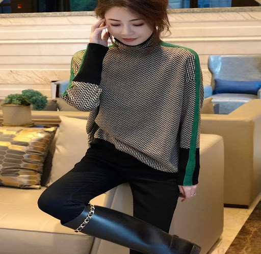 Title 4, Color Matching Pile Collar Loose Autumn And Win...