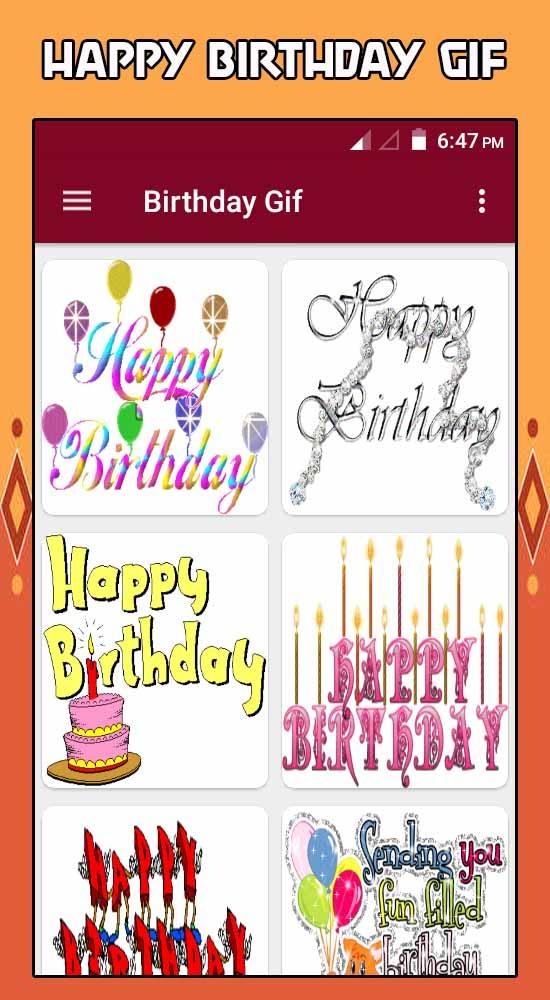 Birthday GIF Screen 3