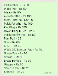 Jai Mataji Dabeli menu 3