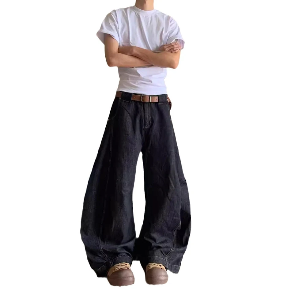 Jeans de perna larga Fashion Personality. Conforto e estilo em cada detalhe. Vista-se com personalidade e arrase!