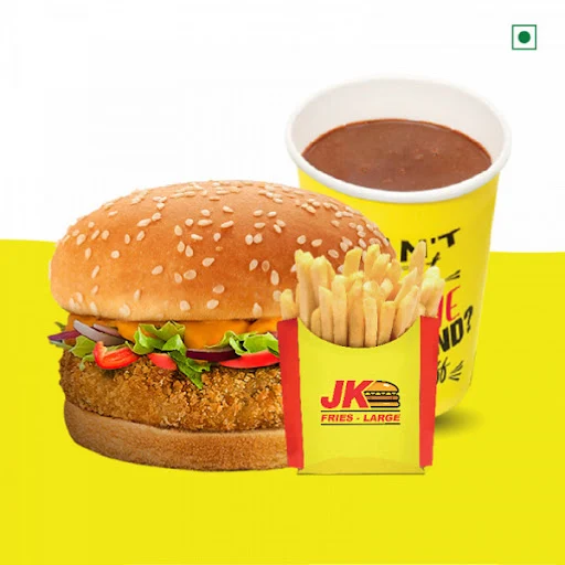 Macaroni Delight Burger + Fries + Thick Shake(250 Ml)