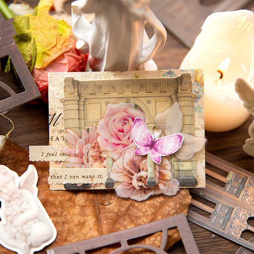 Title 4, Twilight Courtyard Series Hollow Hand Ledger De...
