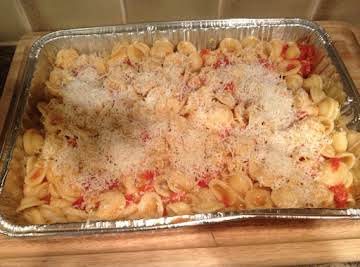 pasta with roasted tomatos and garlic