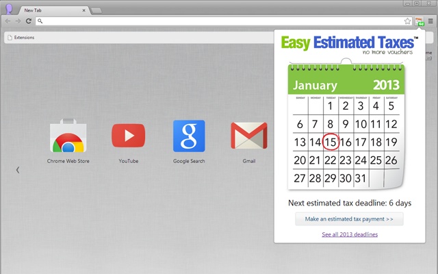 Estimated Tax Calendar