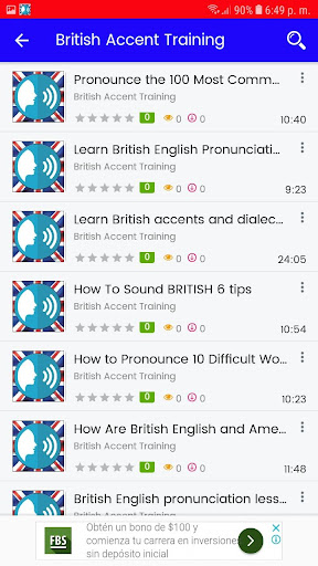 British Accent Training