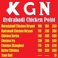 Kgn Biryani menu 1