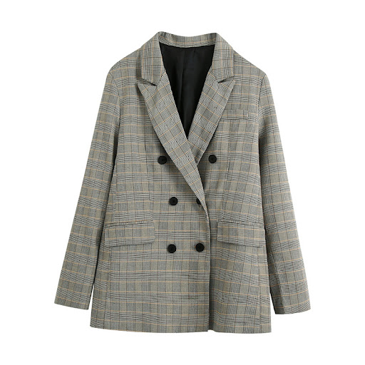 2785 large grid suit jacket