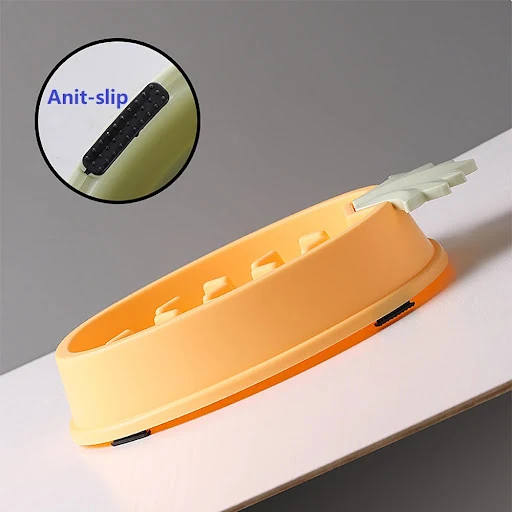2022 New Dog Accessories Bowl for Dogs Antiglotton Dog Bowl Dog Supplies Pineapple Shape Dog Slow Feeder Lick Mat Bowl C