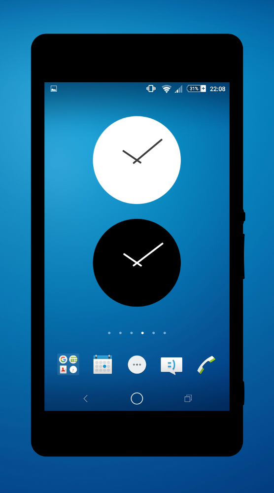 X Clock Widget Collection Screen 1