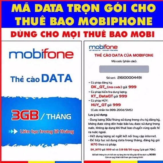 Sim Thẻ Data 4G Mobifone Tốc Độ Cao Dùng Cả Năm