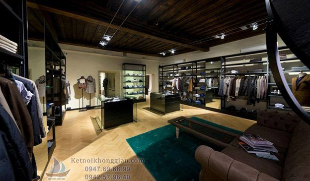 thiết kế shop với ghế