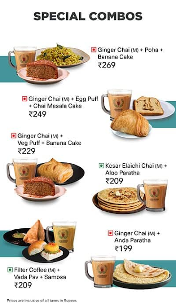 Chai Kada menu 