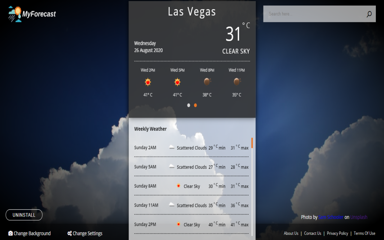 My Forecast Extension Preview image 0