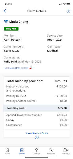 Screenshot BCBSTX