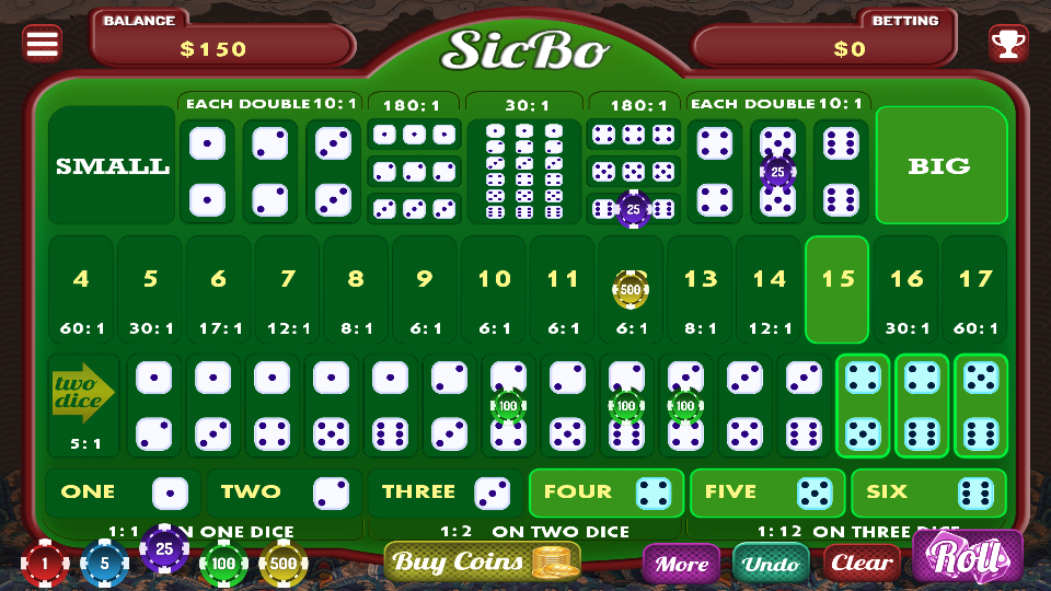 Sic-Bo - Игры 1x2 Network | SoftGamings