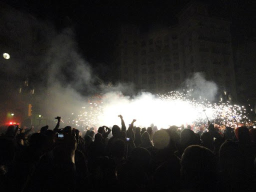 Correfoc The Fire Run Barcelona Spain 2010