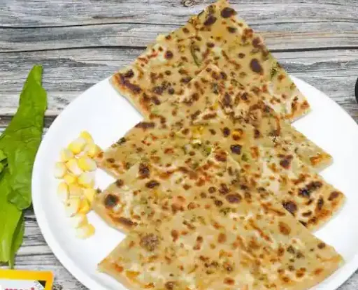 Aloo Cheese Spinach Paratha