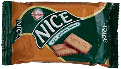 Sunfeast - Nice Sugar Sprinkled Biscuits - 75 gm