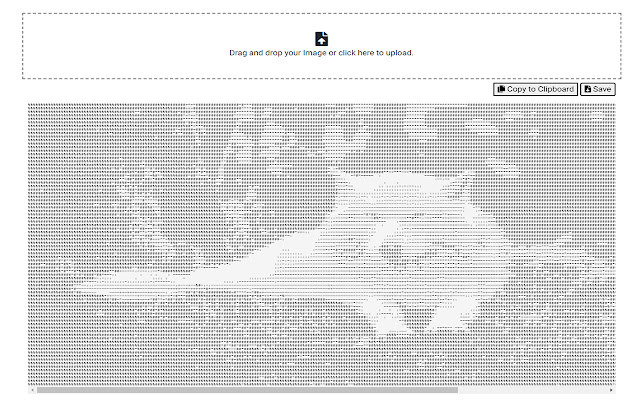 Image to ASCII chrome extension