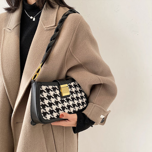Title 2, Fashionable Woolen One Shoulder Underarm Bag. A...
