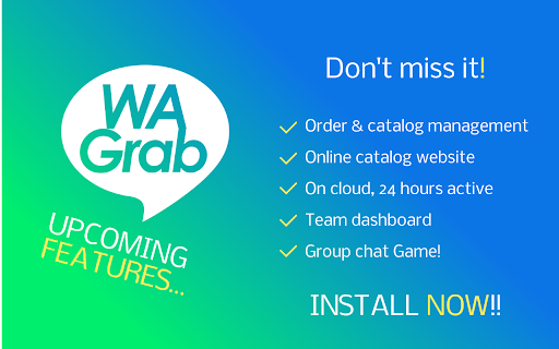 WAGrab - WhatsApp Marketing Selling Tools