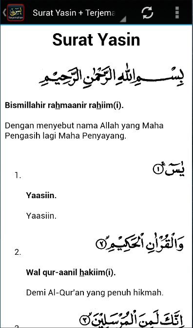 Surat Yasin Terjemahan Offline Android Apps Appagg