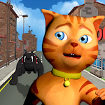 Cover Image of Скачать Cat Leo Run - Говорящий кот Лео против собаки 5.2 APK