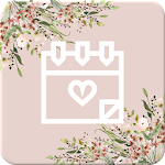 Wedding Countdown Boho Vintage Flower Widget Apk