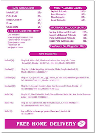 Natural Ice Cream menu 2