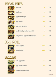 Captain Egg menu 2