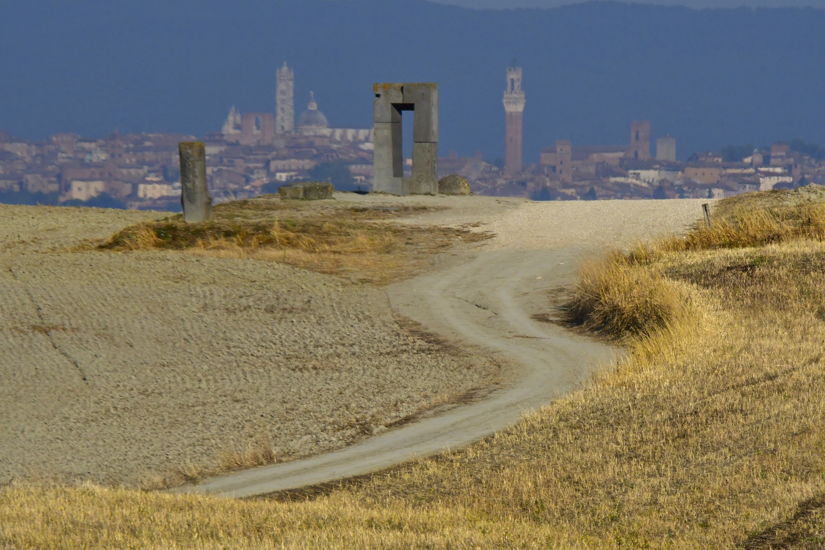 Chiusure and the Campanile of Santa Maria di Monte Oliveto Maggiore