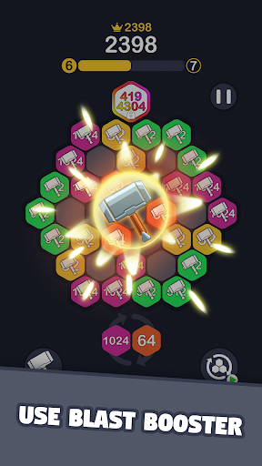 2048 Hexagon Match