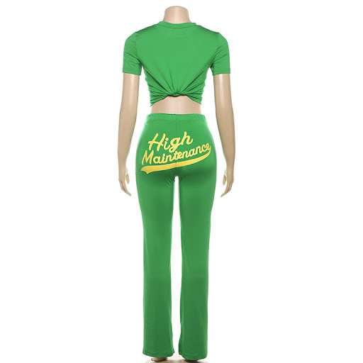 Title 5, Casual Digital Printing Slim Fit Midriff-baring...