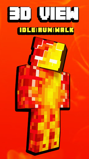 Screenshot Fire Skin For Minecraft PE