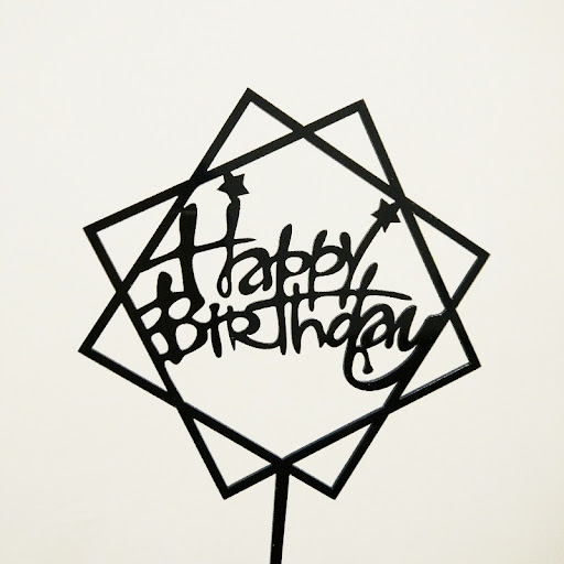 Title 4, Birthday Cake Insert Plastic Cake Decoration Ad...