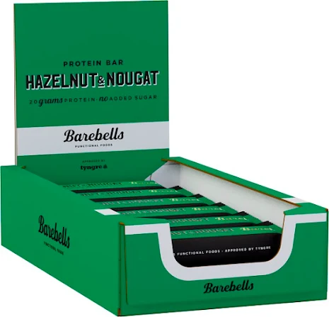 Barebells Protein Bars Hazelnut & Nougat 55g - 12st | Hälsovård//Skönhet och hälsa//Fitness och näringslära//Vitaminer och kosttillskott | Gymkraft