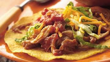 Slow Cooker Mexican Chicken Tostadas (Cooking for Two)