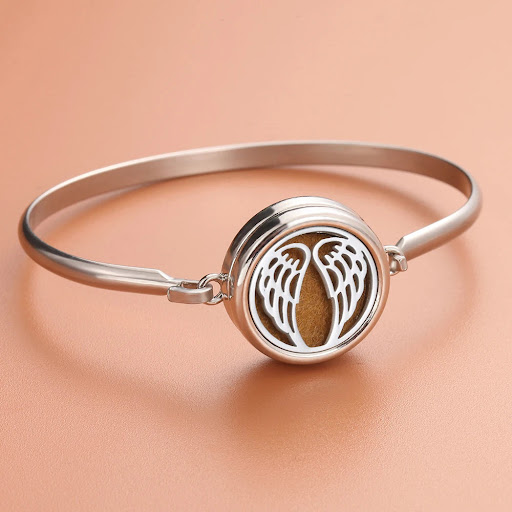 Title 5, Aromatherapy bracelet thread rotating stainless...