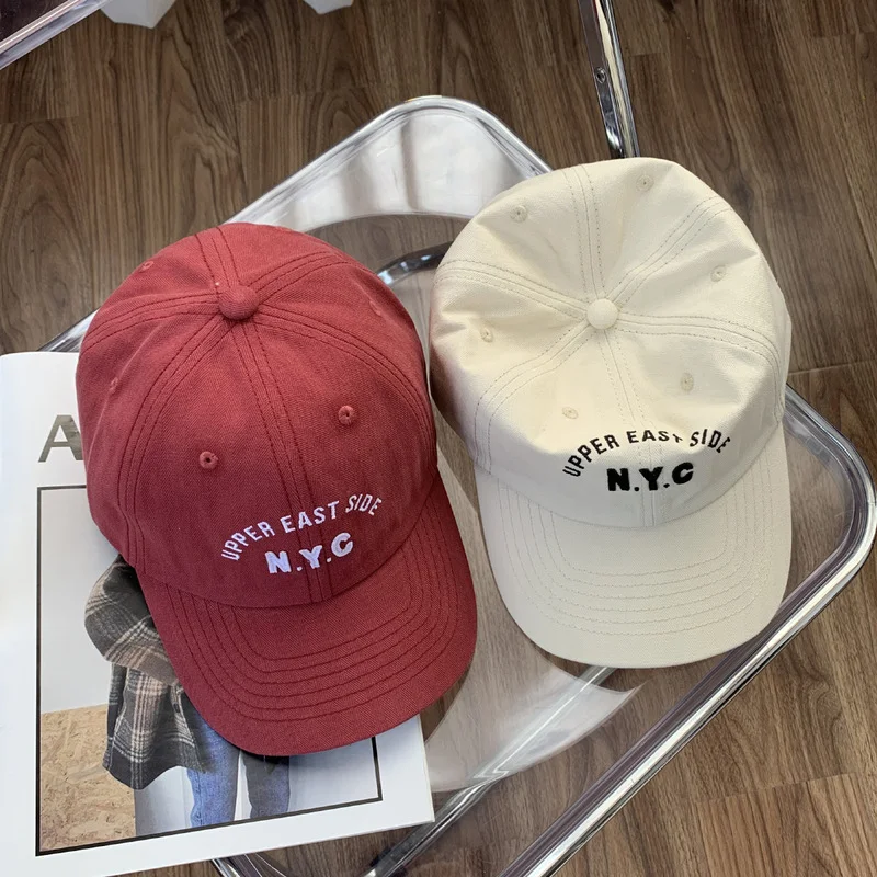 Casquette souple décontractée pour enfants, avec lettres, facile à assortir, confortable et idéale pour toutes les tenues et toutes les saisons.
