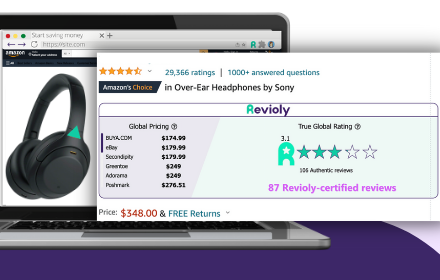 Revioly: Find the Best Prices & Real Reviews Preview image 0