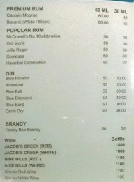 Hotel Simla Bar menu 3