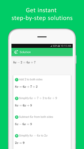 Cymath - Math Problem Solver screenshot #1