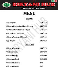 Biryani Hub menu 1